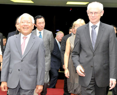 Presidente del Consejo Europeo ratifica apoyo de la UE a Vietnam